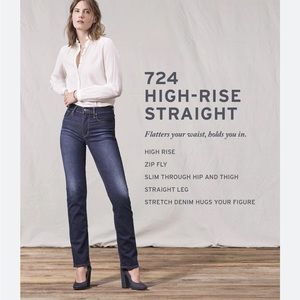 Levi’s 724 high rise straight jeans